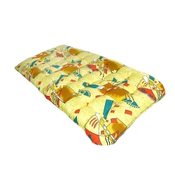 Springless mattress with a top made of synthetic fabric filled with cotton wool of TC "Bagira" trade mark