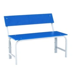 Bench with backrest