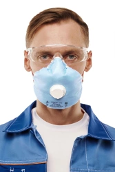 Personal respiratory protection equipment with filtering half-mask: respirator ALINA-312 FFP3 NR D for protection against aeroso