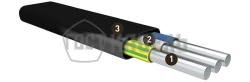 Flame retardant, low smoke and gas emission cable for voltage up to 1kV AVVG-Png(A)-LS