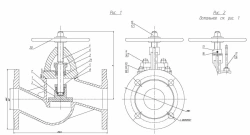 Shut-off flange bore valve with indicator DN 65 PN 16 series 458 (KMIA.491125.001-02)