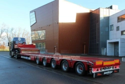 Semi-trailer low-bed flatbed 5-axle TP-585