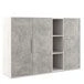 Medium 3 leaf cupboard with niche B-tone