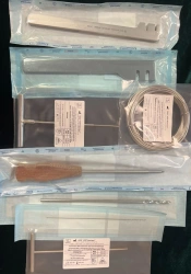 Set of fixing devices for osteosynthesis and tools for their installation KfpO-"Implant".