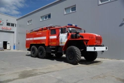 Fire tanker truck ??-6,?-(40-100), type 5881, modification 58812B, on chassis Ural-5557-60, 5557-62, 5557-70, 5557-72, 5557-74.