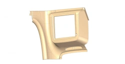 Interior rear partition panel
