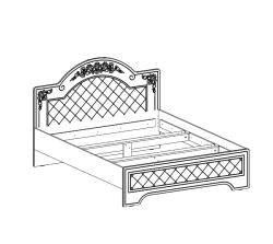 Wooden adult bed