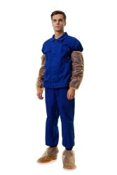 Special additional plastic clothing for protection against radioactive substances: Armbands