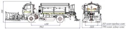 Road maintenance machine with winter equipment set model MK-4531-G6