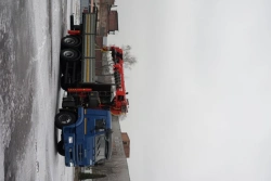 Special purpose vehicle with MKMA type hydraulic loading crane on the basis of KAMAZ 65117 and its modifications 64K36N-UE