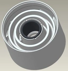 Apparatus-support assembly, D1050N, 0.68 inch shaft, Type ARZ-T, Niresist / BRG HSG: S/A, D1050N, .68, ARZ-T, NI-RST part number