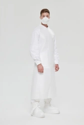 Personal protective equipment made of laminated nonwoven material: special additional clothing apron LMGsh