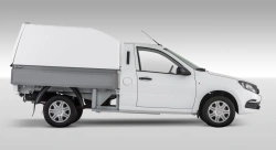 Vehicle VIS LADA GRANTA pick-up truck, type 2349, modification 234900 (flatbed platform with rigid superstructure)