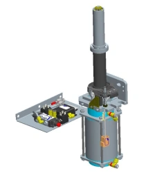 Vehicle door pneumatic actuator 40N1X100/100T1B030