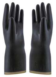 Rubber technical gloves