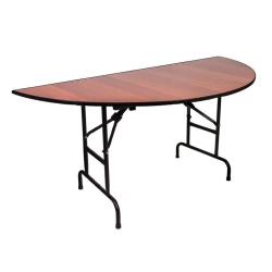 Folding semi-circular table C1.15-75 RTP, 1500x750