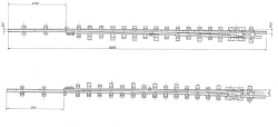 Frame rail with spindle of P65 type 1/11 (project 2759.11.000/-01; 2759.12.000/-01)