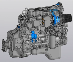 Ship engine DS53409 its modifications and completions