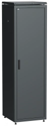 LN05-38U68-M ITK Network cabinet 19" LINEA N 38U 600x800 mm metal front door black
