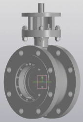 Rotary disc gates of carbon, alloyed and stainless steel, types STK-ZDP.