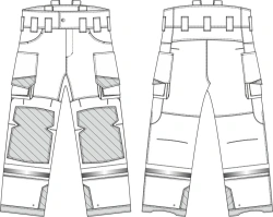 Fireman's combat clothing type U type T class 1, category 1-a, 1-b, model 0892