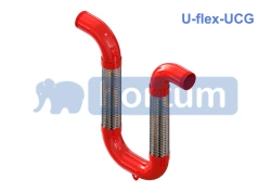 U-FLEX series UCG - flexible seismic joint with threaded connection (male thread); DN 25mm to 100mm
