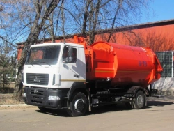 Side-loading rubbish truck KO-449-35 (on the basis of chassis MAZ-5340C3; MAZ-5340C5; MAZ-534026)