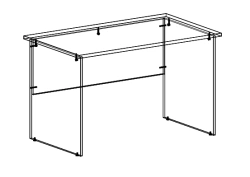Writing desk according to GOST 22046-2016