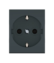 CADUCEUS ALING MODE Flush-mounted earthed socket without blinds 16A, 250V~, 2M, anthracite, art. 651.?