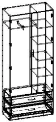 Wardrobe for bedroom TV-BSBS-5.3.01