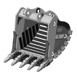 Heavy duty rock bucket RDX-83.21-M1