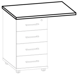 Top for drawer 8664 Series "Galant"
