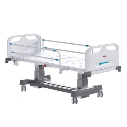 MEGI Meli 1 Functional medical bed with column type electric height adjustment, plastic backrests, p