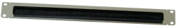 Panel with brush for cable entry