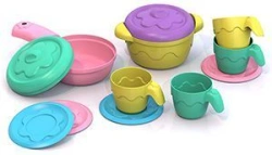 Shkoda utensils (castr.+skovor.+2 lids.+4 bowls.+4 saucers)