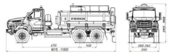 Oilfield tank truck ACN 4680M1 on chassis URAL 4320-6951-70, 4320-6951-72, 4320-6951-74