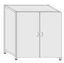 Clothes wardrobe metal all-welded thickness. 0,6 mm ShK-1 (m)