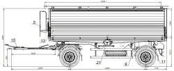 Special trailer, modification 85310B