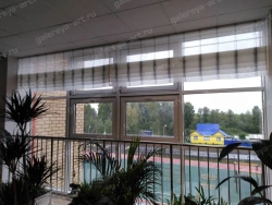 Portiere-Rimsky curtain with satin .