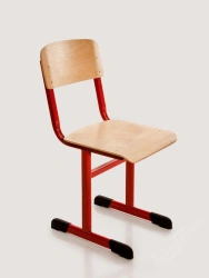 Student non-adjustable chair SU3, SU4, SU5, SU6 (3, 4, 5, 6 height group) flat-oval tube