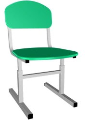 Height adjustable chair model "Doshkolenok"