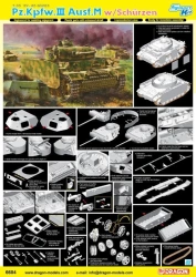 Assembled model Tank Pz.III Ausf.M with smoke bombs