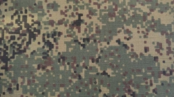 Camouflage-coloured cotton-polyester suit fabric, article ? 55 BYU
