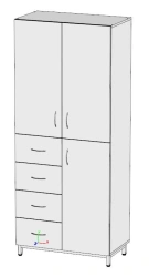 Cupboard for storing crockery