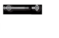 Muscle locking screws, cannulated Ø 5 mm, length from 40 to 120 mm with a pitch of 5 mm, article number 637.2XX