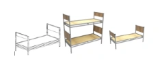 Collapsible army bed type "F" EkoMet Ltd.
