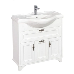 Pedestal under sink Aquaton Idel 85 oak white 1A195601IDM701.A195.6.01I.DM7.0