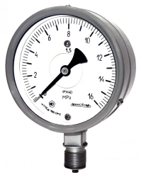 Marine indicating pressure gauges