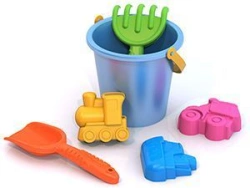Sand Set No. 7 (wave trowel, wave rake, transport moulds, big bucket)