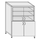 Cabinet for laboratory utensils metal thickness. 0,8/1mm SHK-5(m)